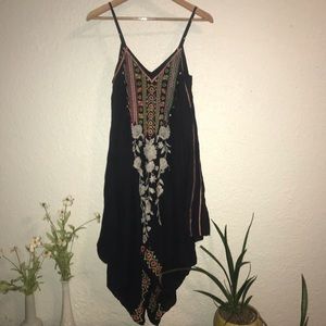 Johnny Was Embroidered Scarf Dress